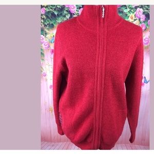 EERD UOSI Red Knit long sleeve Thick sweater Size XL